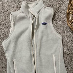 Cream colored Patagonia vest size small.